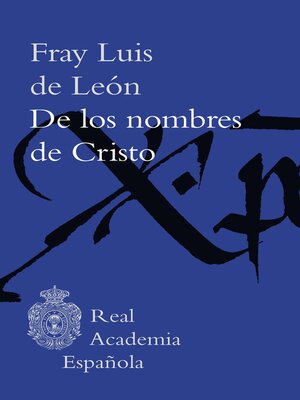 cover image of De los nombres de Cristo